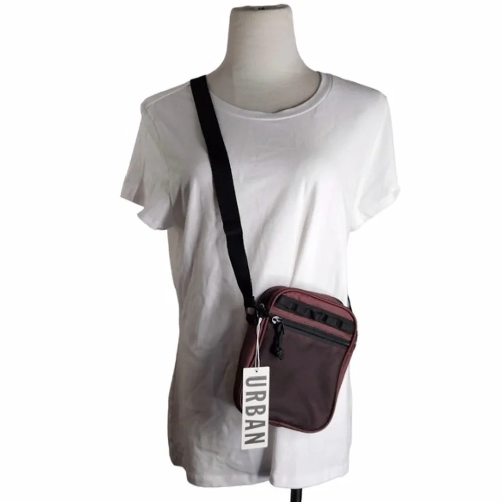 NWT Urban Outfitters Ripstop Utility Sling Bag in Tan